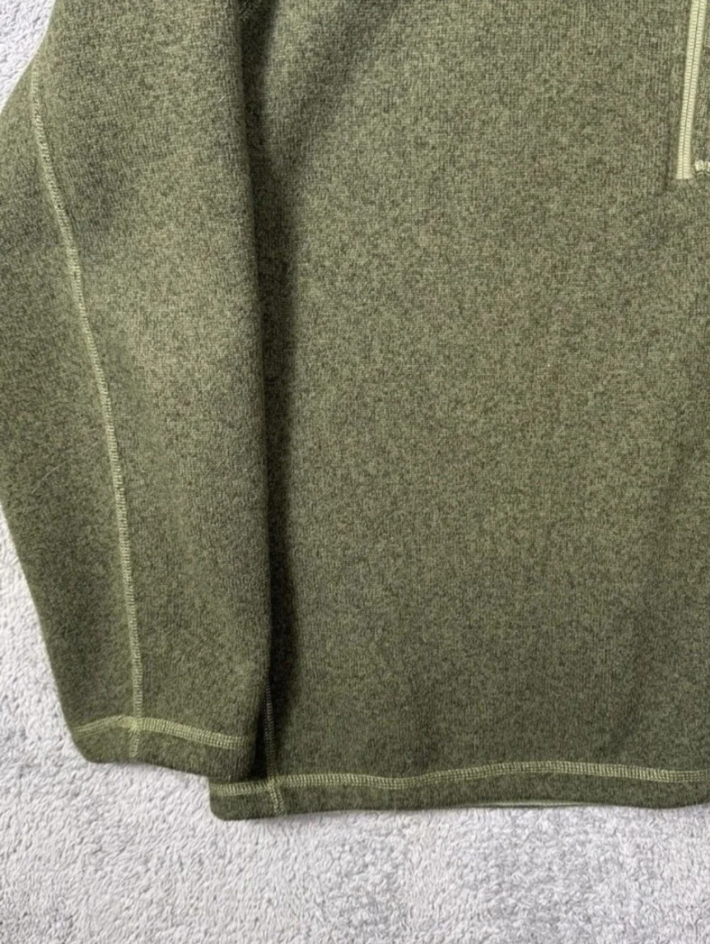 The North Face Gordon Lyons  Green Half-Zip Fleece Pullover